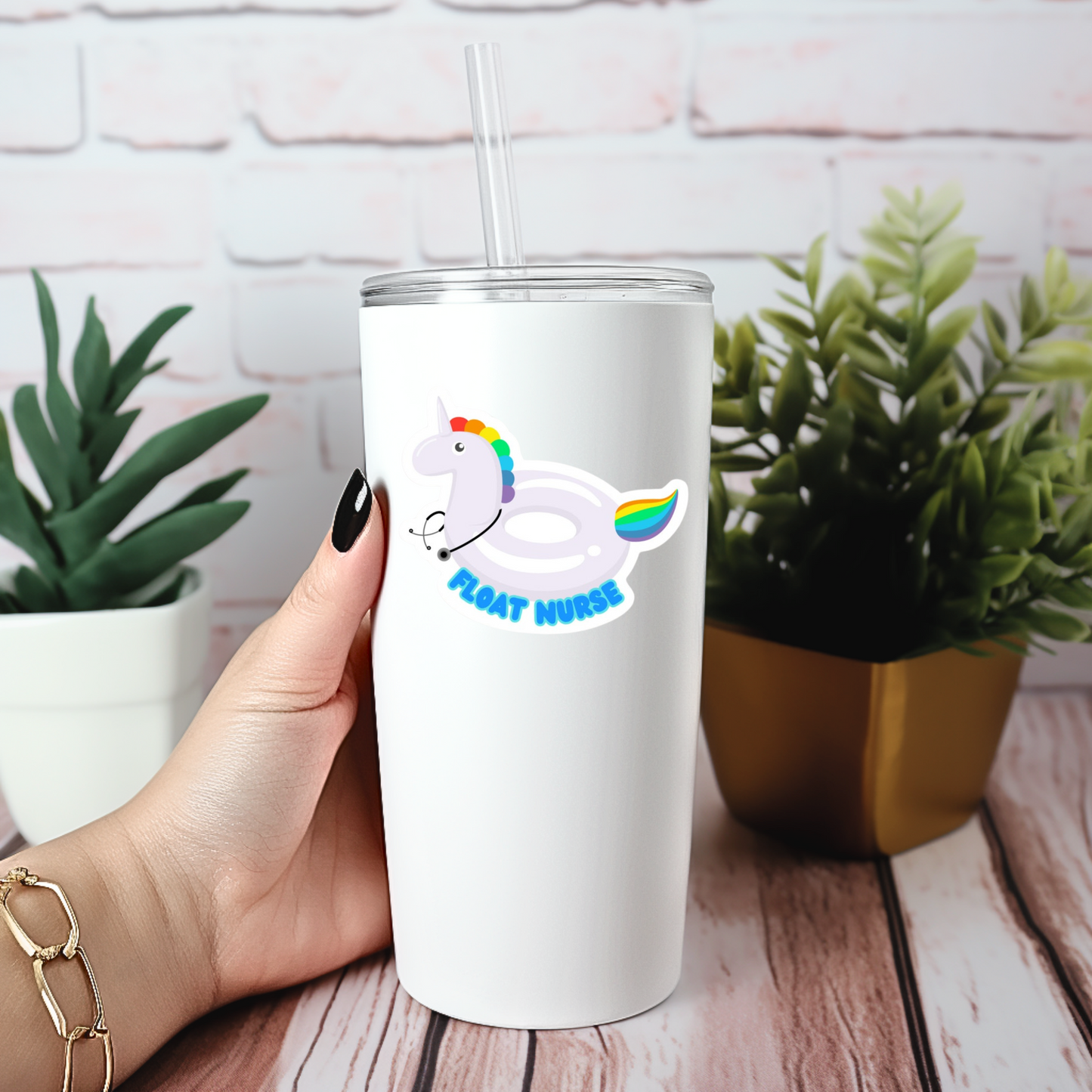 Float Nurse Die-Cut Sticker – Proud Healthcare Sticker for Traveling Nurses & Professionals