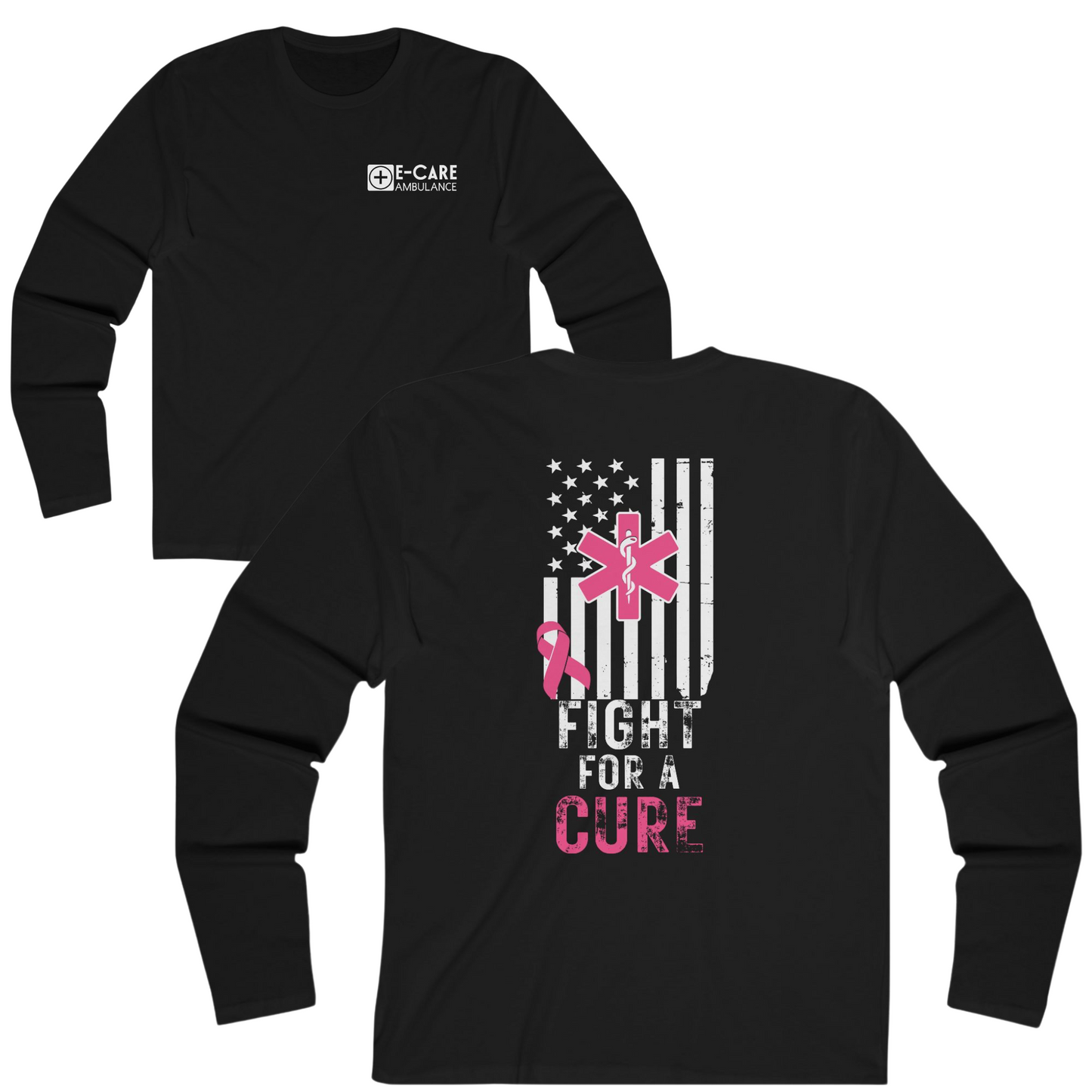 E-CARE Ambulance Fight for a Cure Long Sleeve Tee – Breast Cancer Awareness