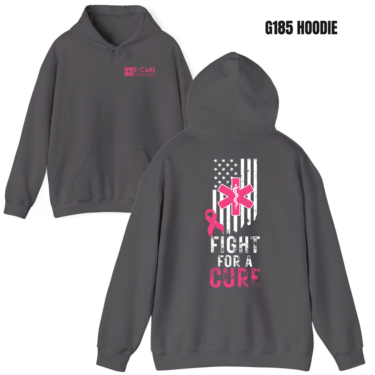 E-CARE Ambulance Fight for a Cure Hoodie – Breast Cancer Awareness