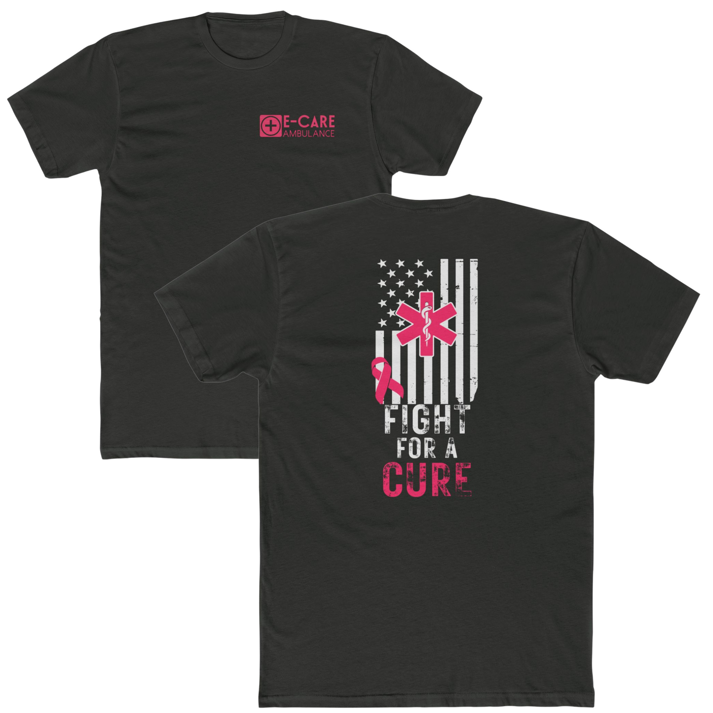 E-CARE Ambulance Fight for a Cure Short Sleeve Tee – Breast Cancer Awareness