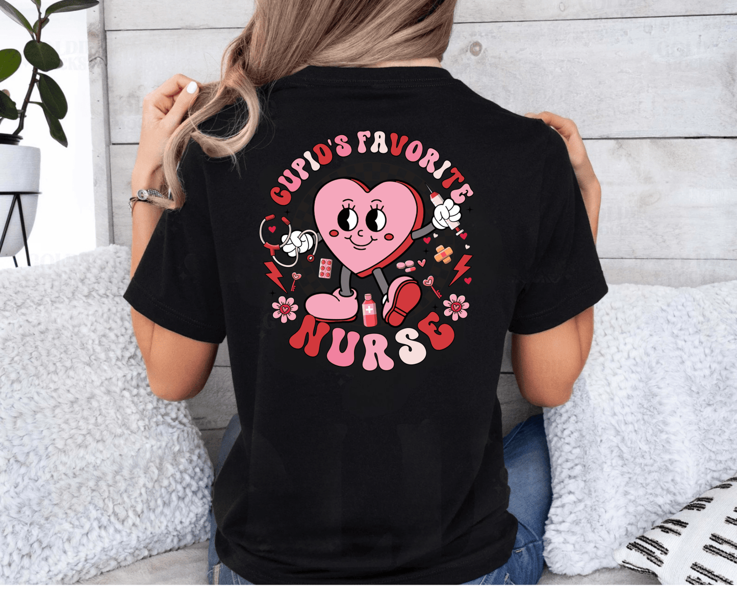 Cupid’s Favorite Nurse Valentine’s Day T-Shirt – Cute & Charming Healthcare Valentine’s Apparel