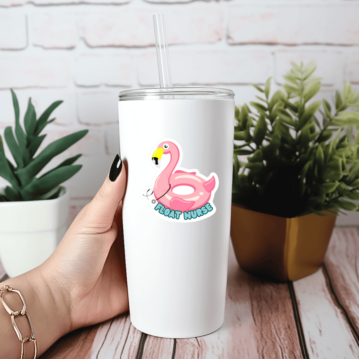 Float Nurse Die-Cut Sticker – Proud Healthcare Sticker for Traveling Nurses & Professionals