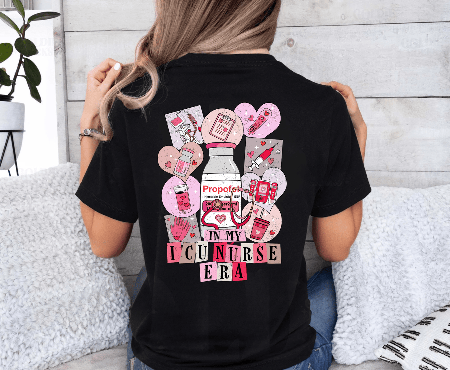 In My ICU Nurse Era Valentine’s Day Tee – Empowering & Fun Healthcare Apparel for ICU Nurses