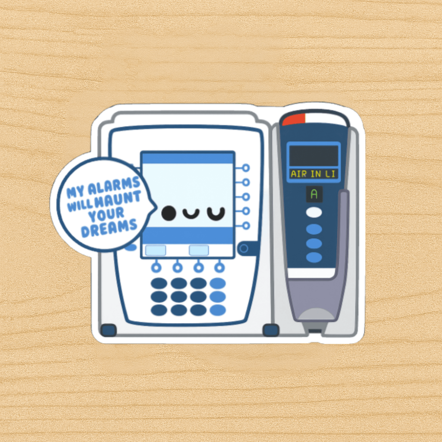 IV Pump Sticker – Funny Nurse Sticker, Medical Equipment Sticker, Infusion Pump Die Cut, Nurse Life Vinyl Decal for Laptop & Water Bottle