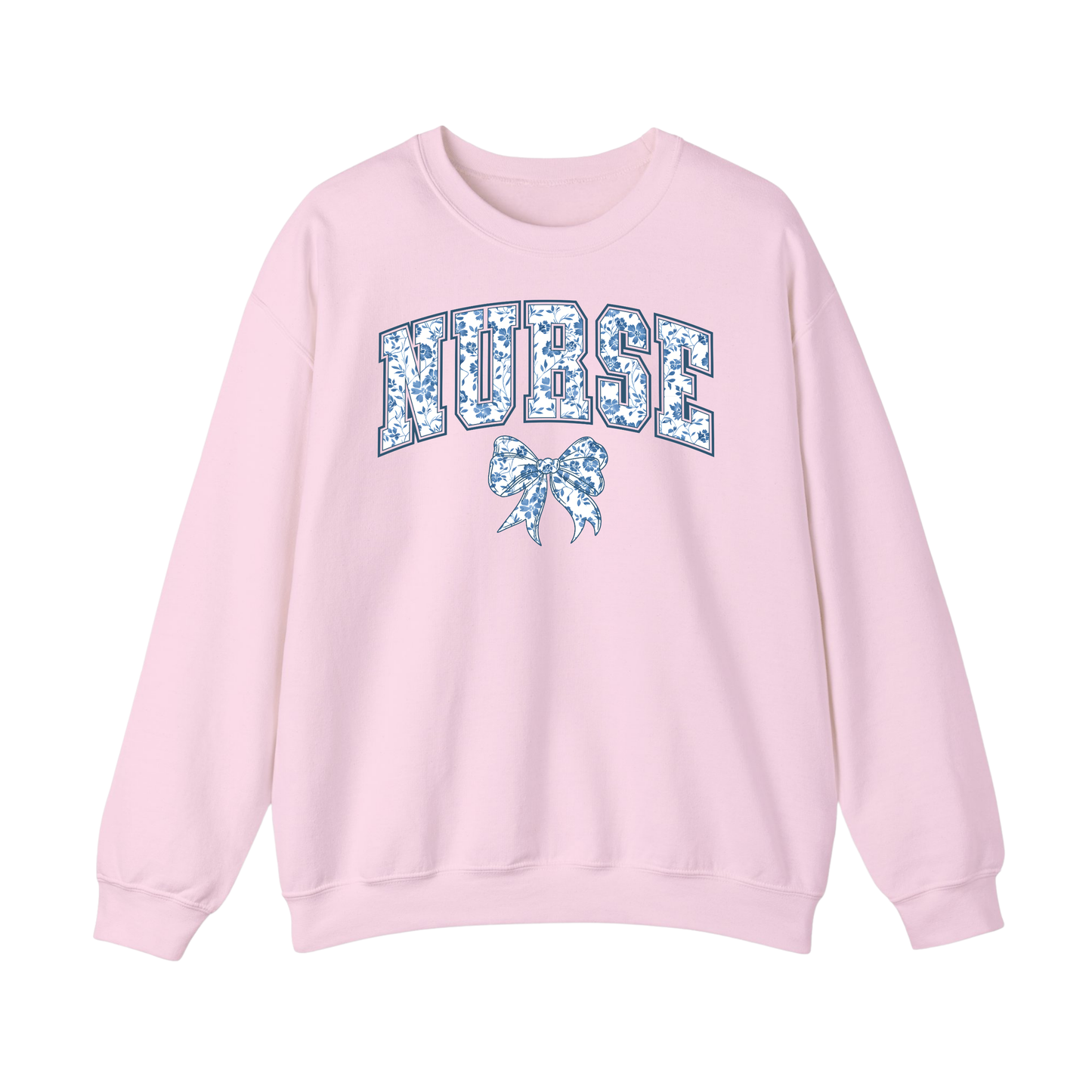 Nurse Chinoiserie Coquette Bow Sweater Women’s Sweater – Stylish Healthcare Apparel for Nurse