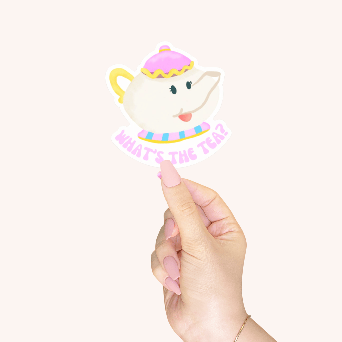 What’s the Tea Die-Cut Sticker – Fun & Stylish Healthcare Accessory for Nurses & Professionals