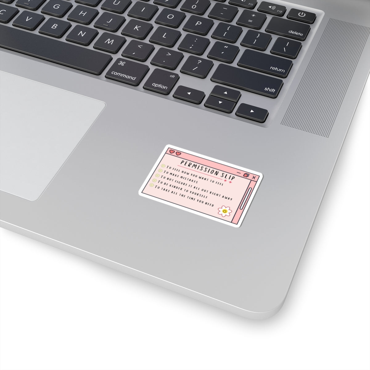 Permission Slip Mental Health Die-Cut Stickers – Supportive & Inspirational Healthcare Decals