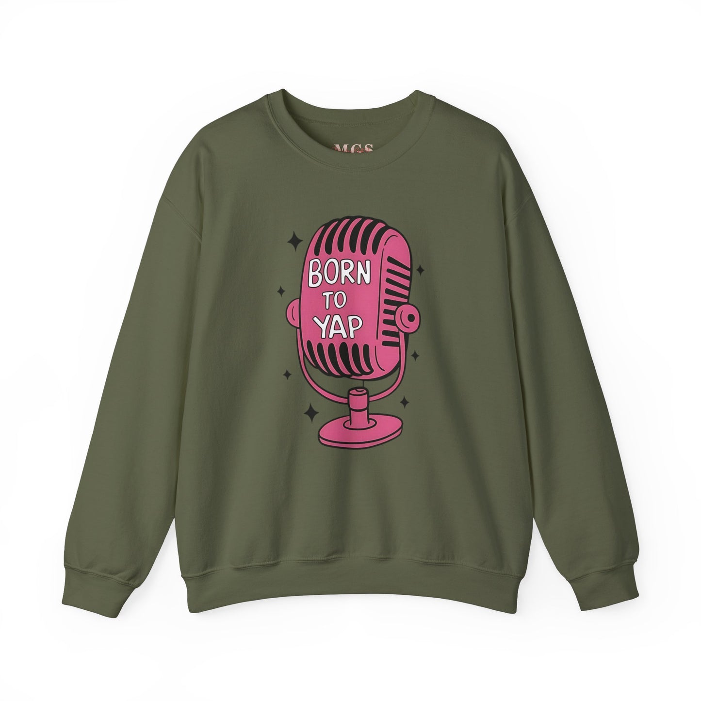 Born to Yap Heavy Blend™ Women’s Crewneck Sweatshirt – Fun & Cozy Healthcare Apparel for Women