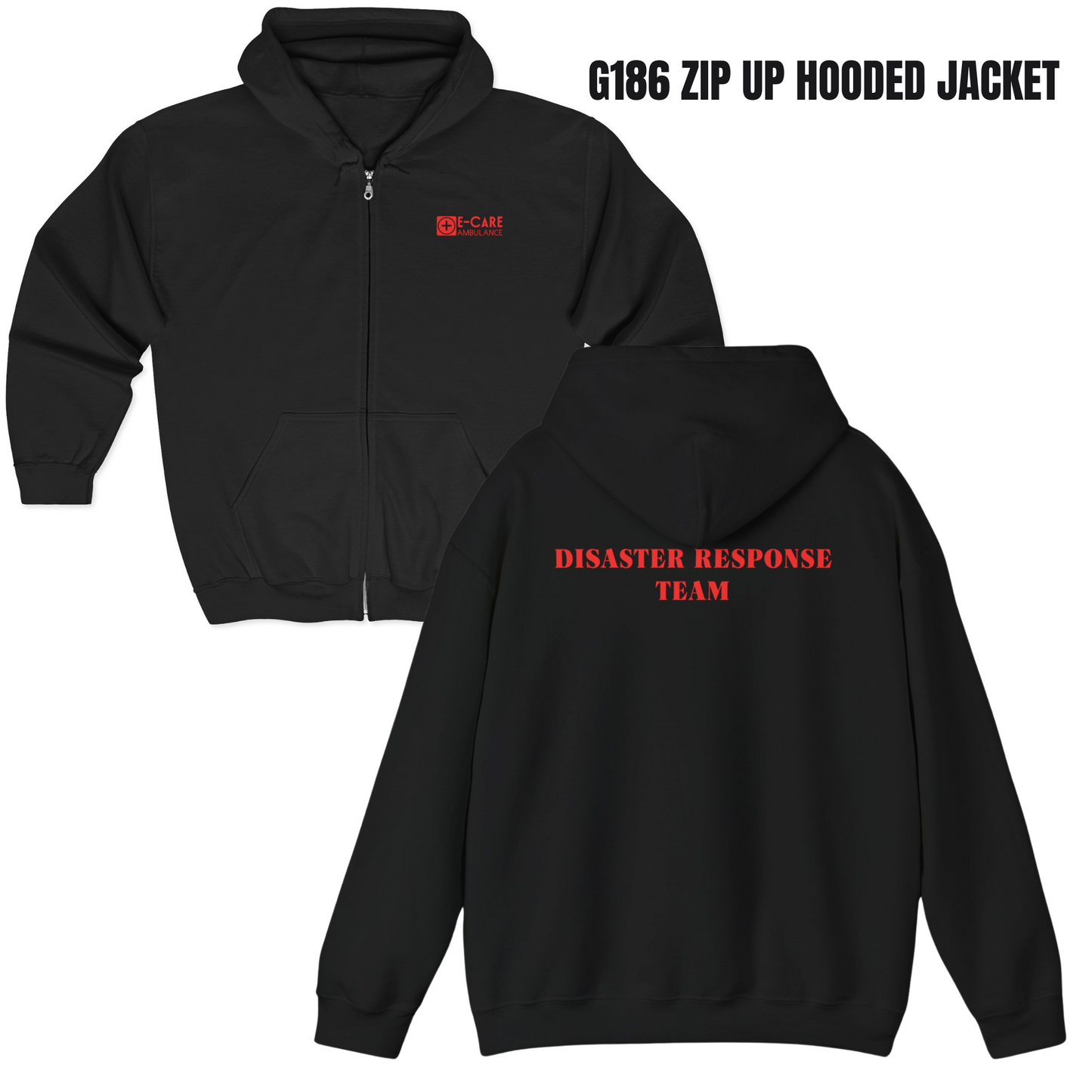 E-CARE Ambulance Disaster Response Team Zip-Up Hoodie