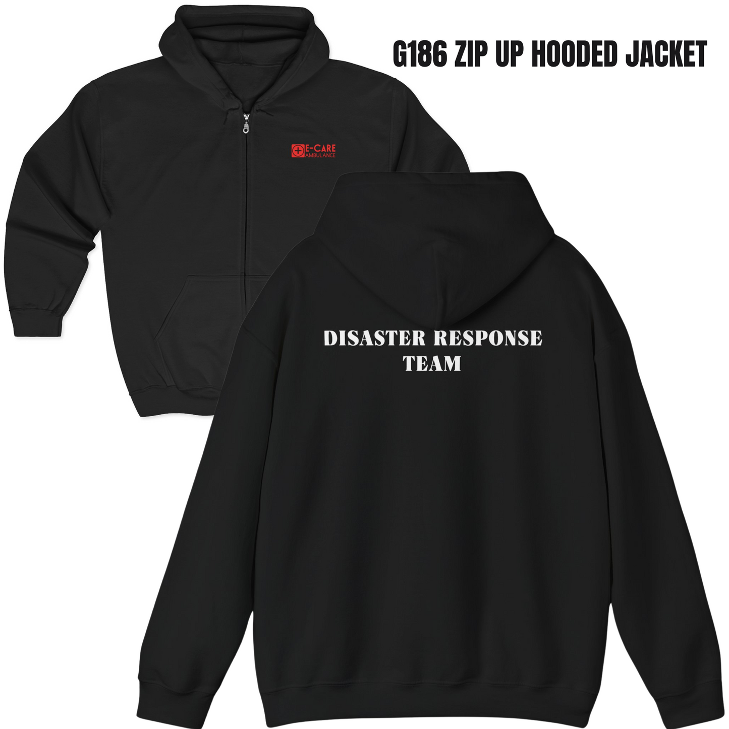 E-CARE Ambulance Disaster Response Team Zip-Up Hoodie