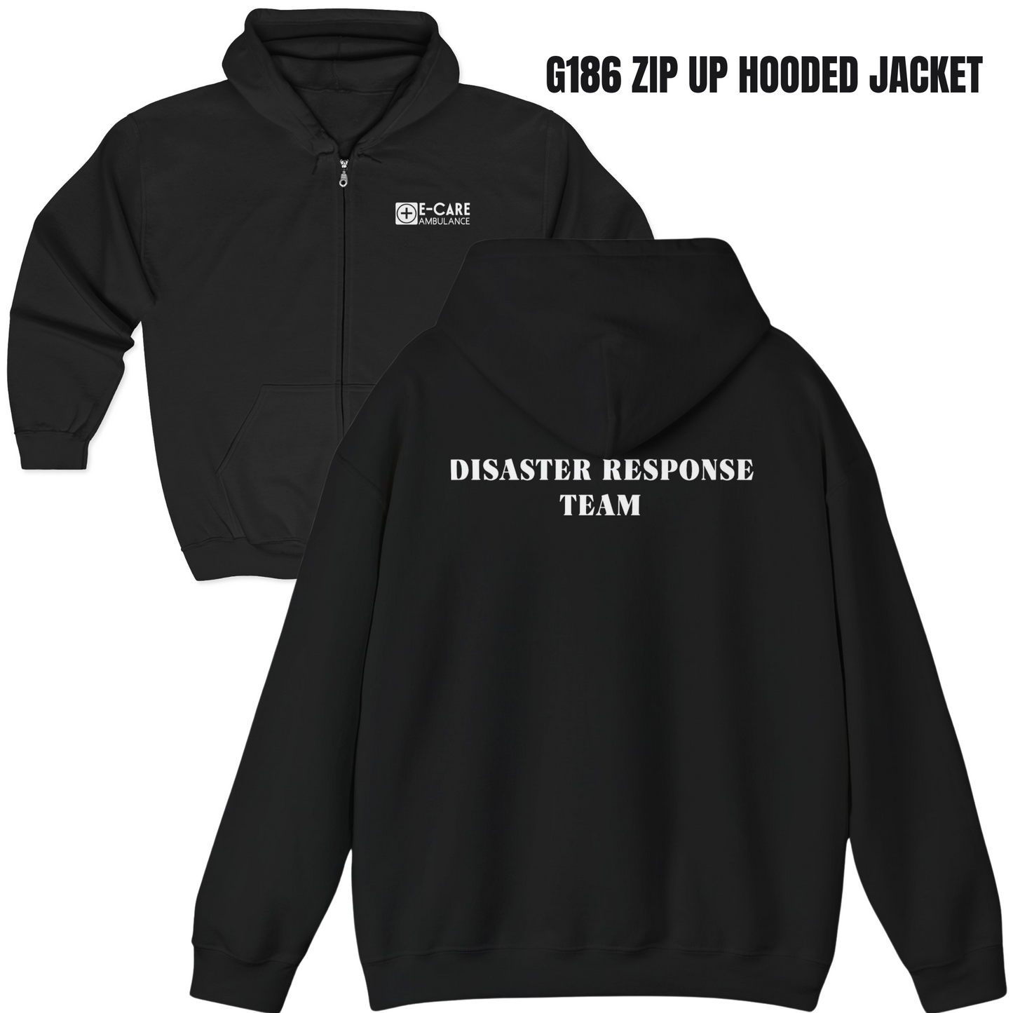 E-CARE Ambulance Disaster Response Team Zip-Up Hoodie