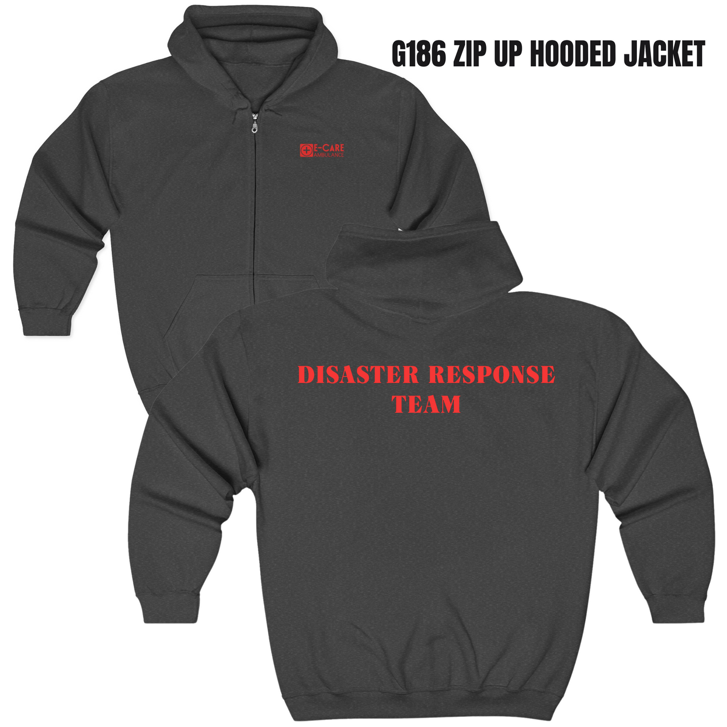 E-CARE Ambulance Disaster Response Team Zip-Up Hoodie