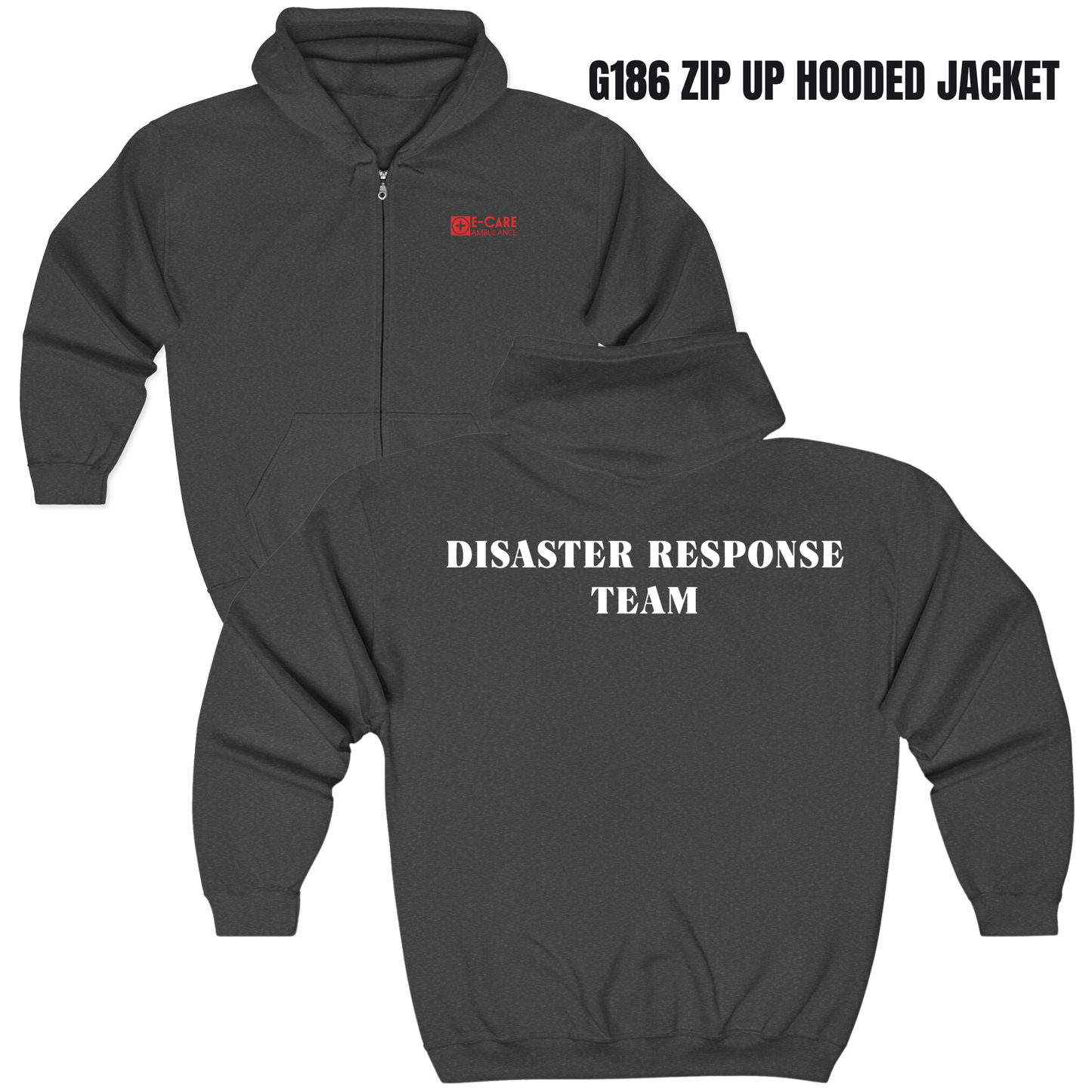 E-CARE Ambulance Disaster Response Team Zip-Up Hoodie