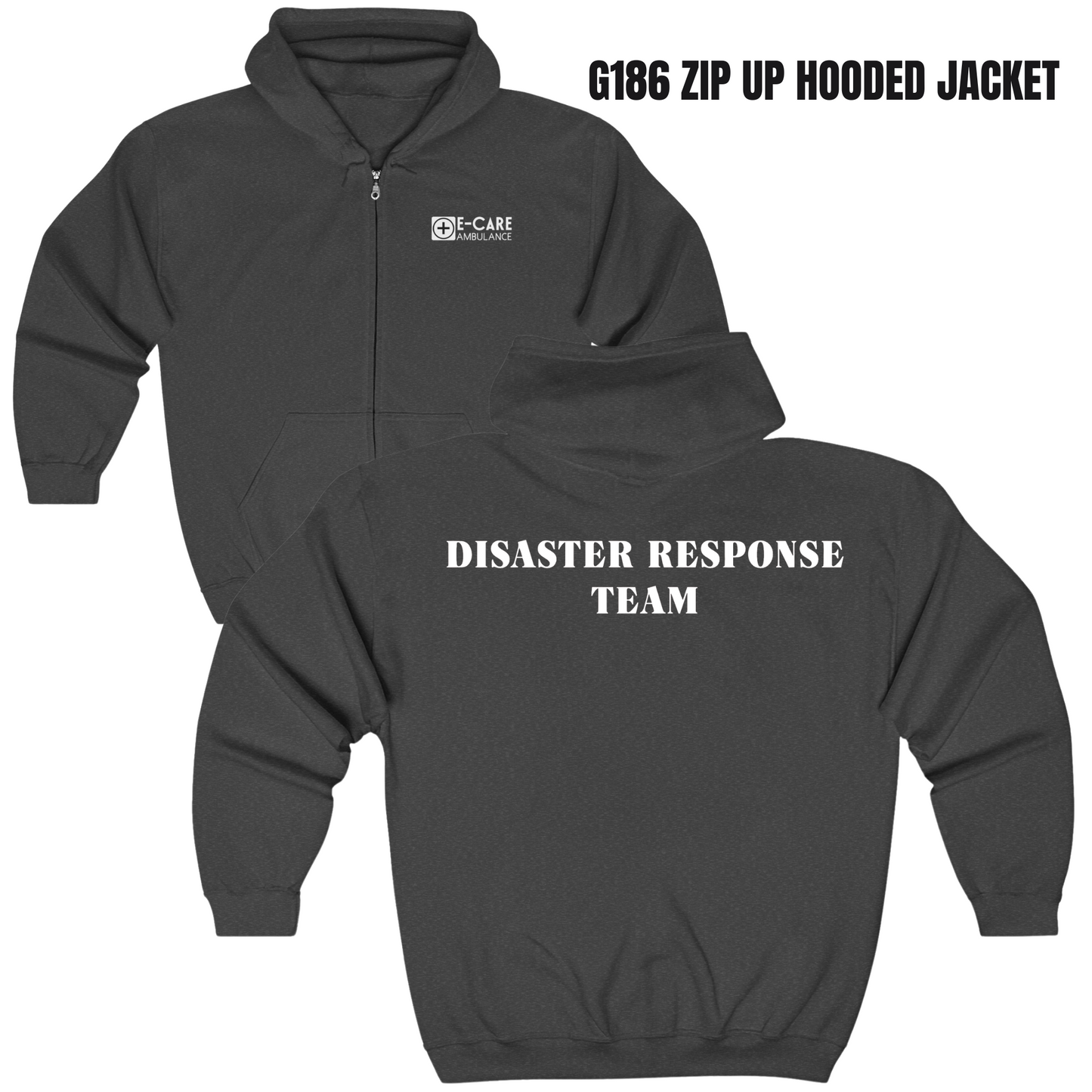 E-CARE Ambulance Disaster Response Team Zip-Up Hoodie