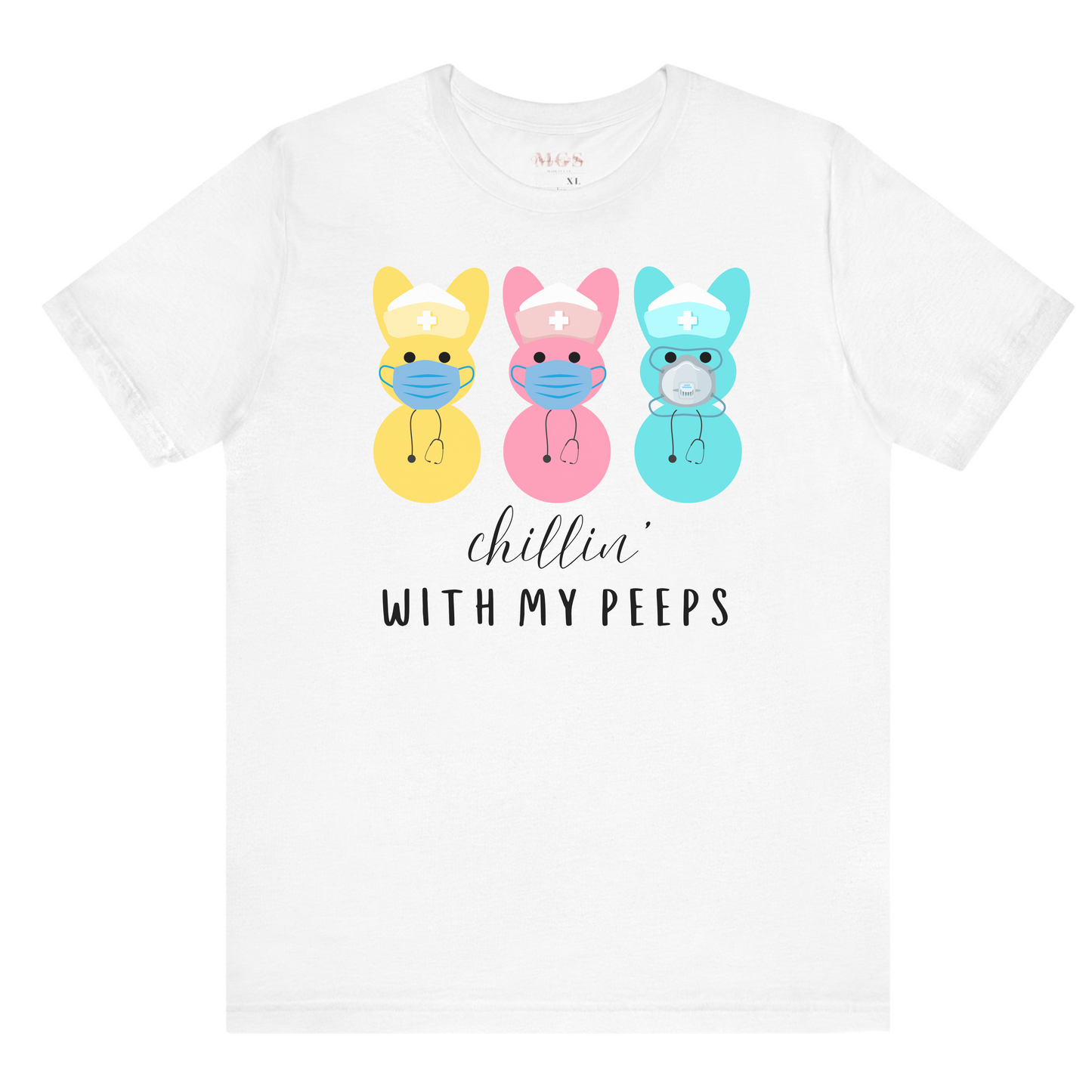 Chillin’ with My Peeps Medical Easter Tee – Fun & Festive Healthcare Shirt for All Healthcare Professionals