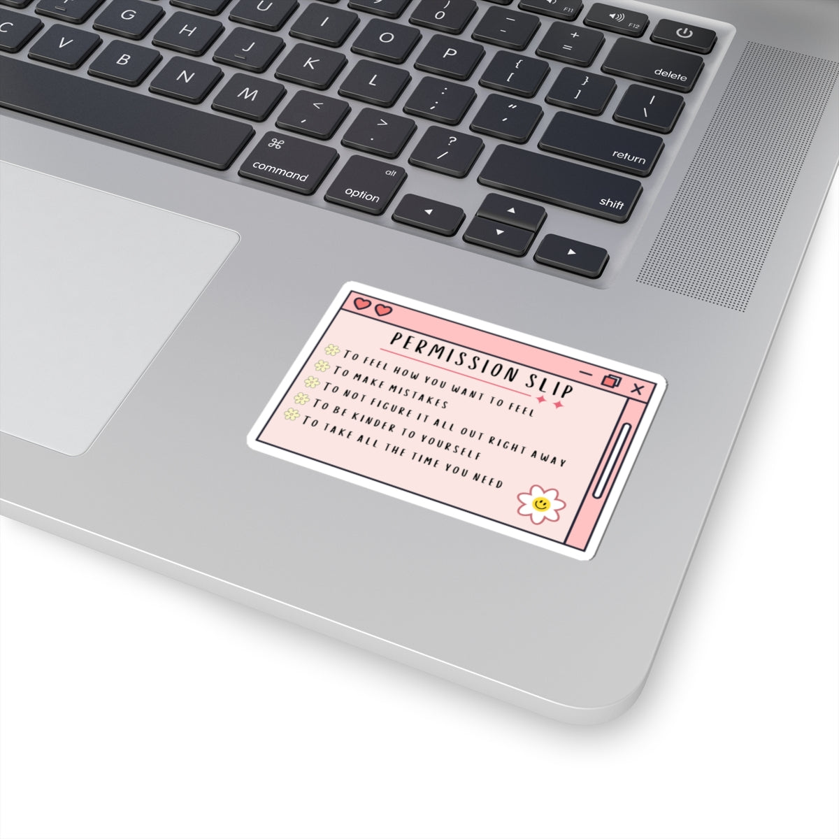 Permission Slip Mental Health Die-Cut Stickers – Supportive & Inspirational Healthcare Decals