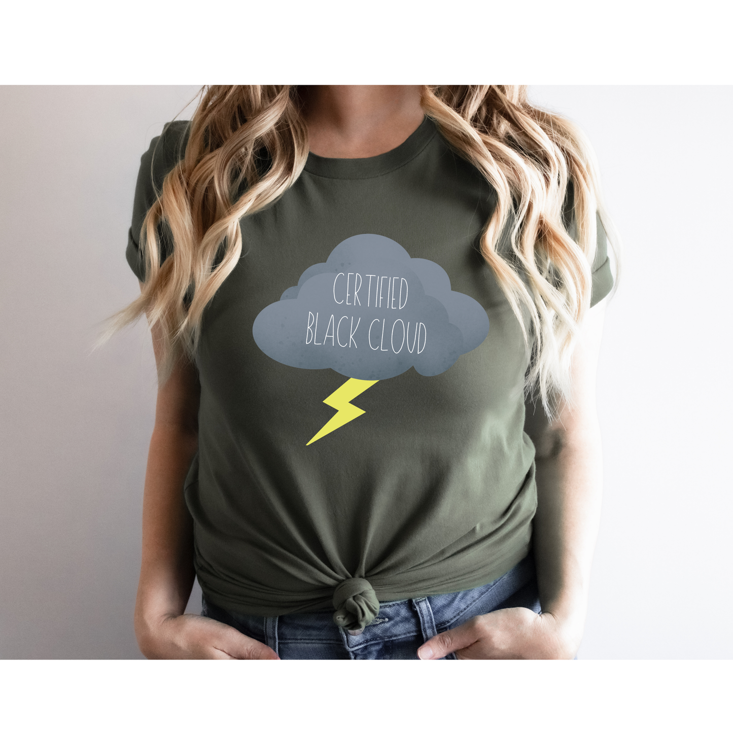 Certified Black Cloud Unisex Adult T-Shirt – Bold & Edgy Healthcare Apparel