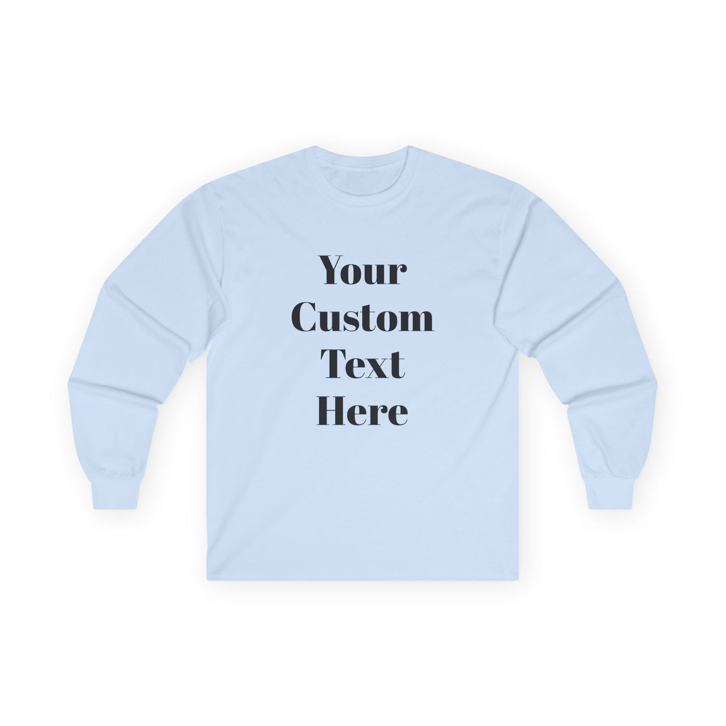 Custom Adult Unisex Gildan Ultra Cotton Long Sleeve Tee