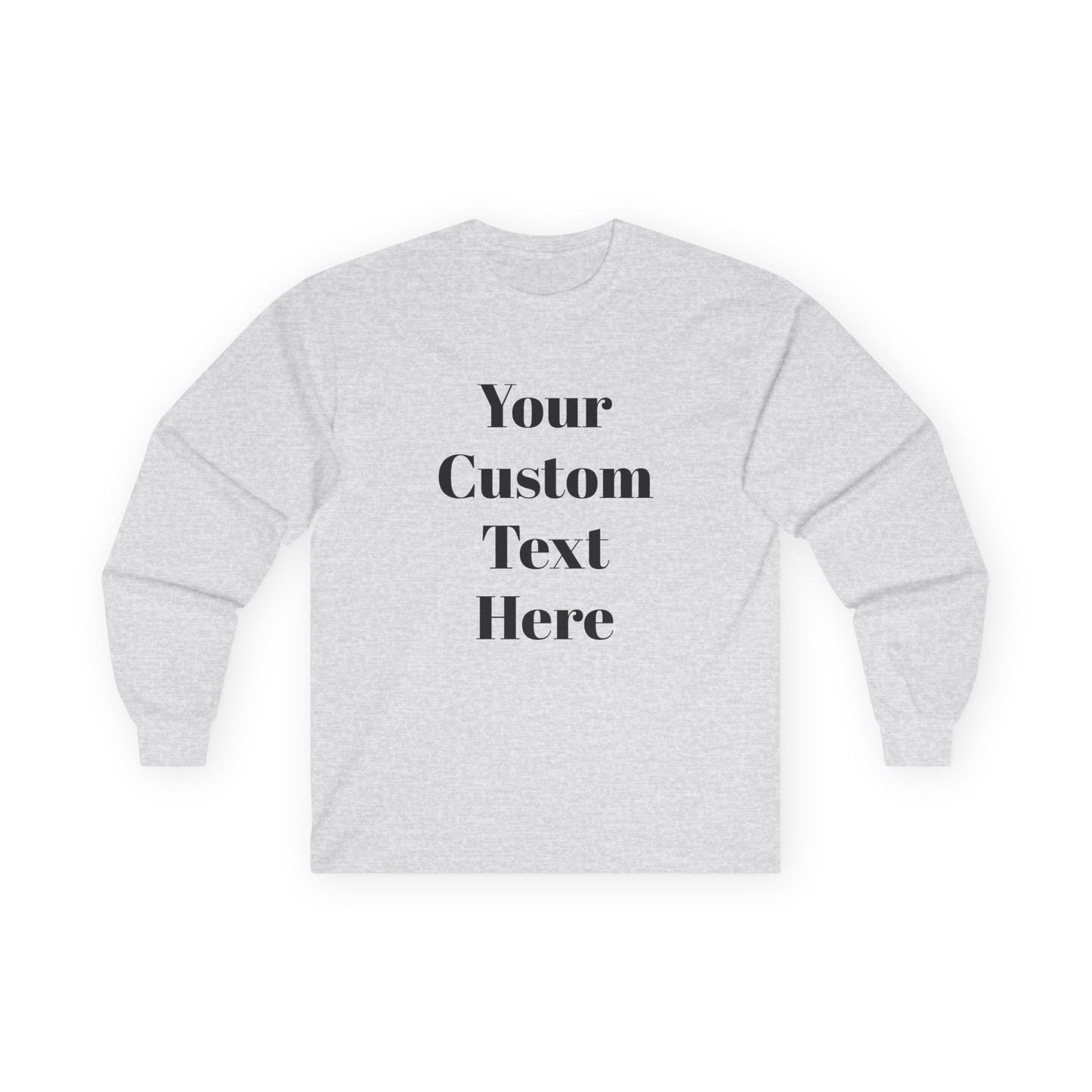 Custom Adult Unisex Gildan Ultra Cotton Long Sleeve Tee