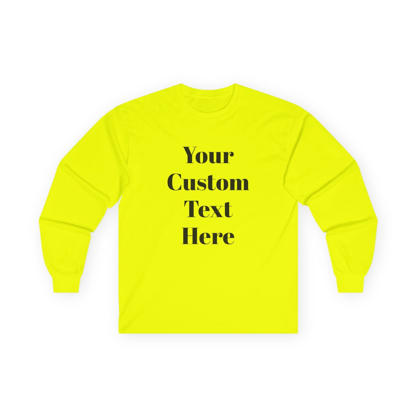 Custom Adult Unisex Gildan Ultra Cotton Long Sleeve Tee