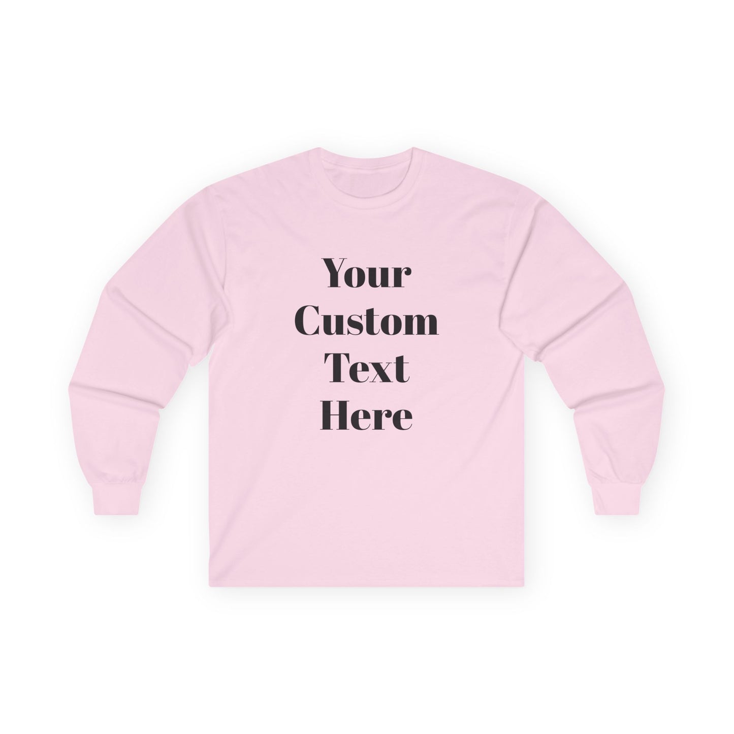 Custom Adult Unisex Gildan Ultra Cotton Long Sleeve Tee