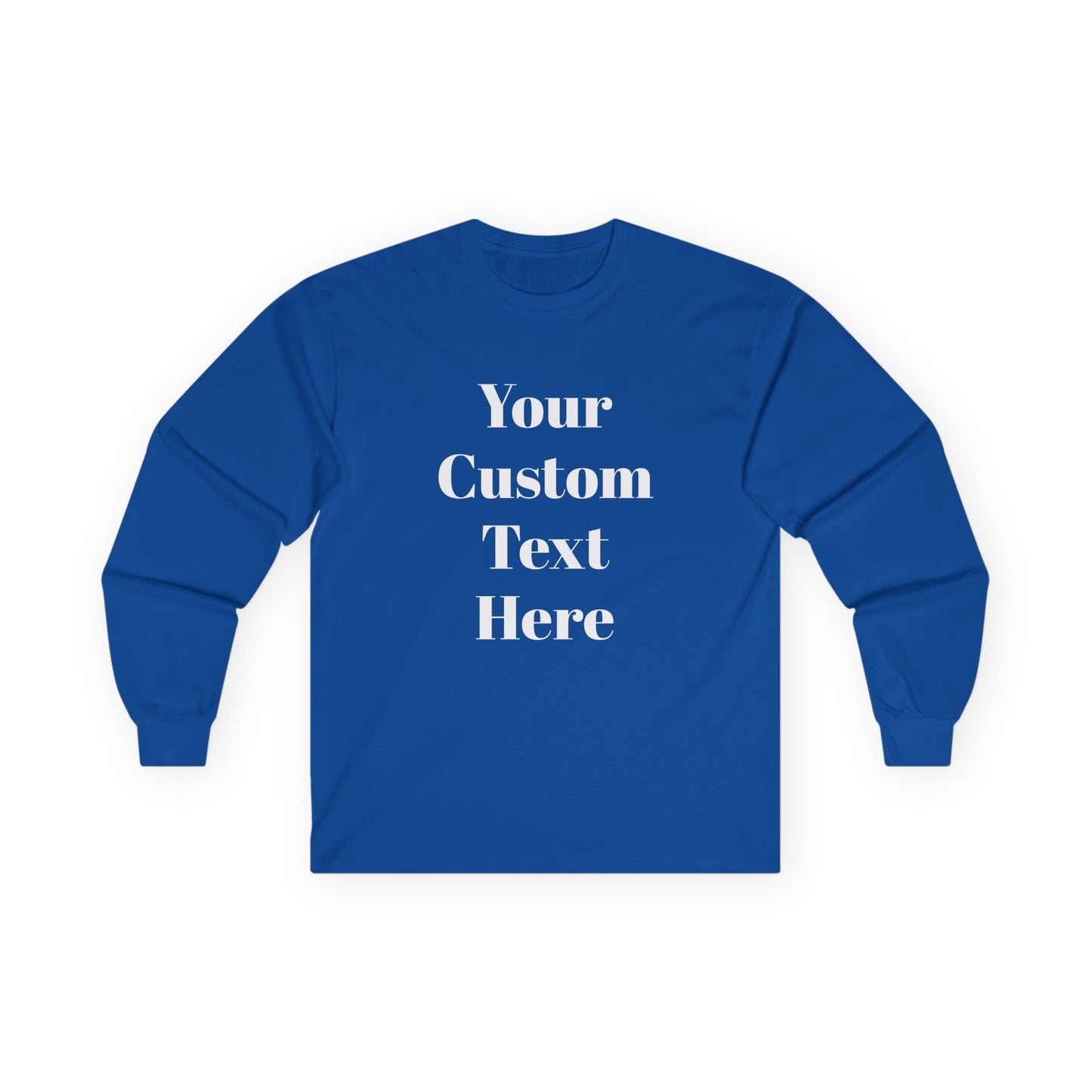Custom Adult Unisex Gildan Ultra Cotton Long Sleeve Tee