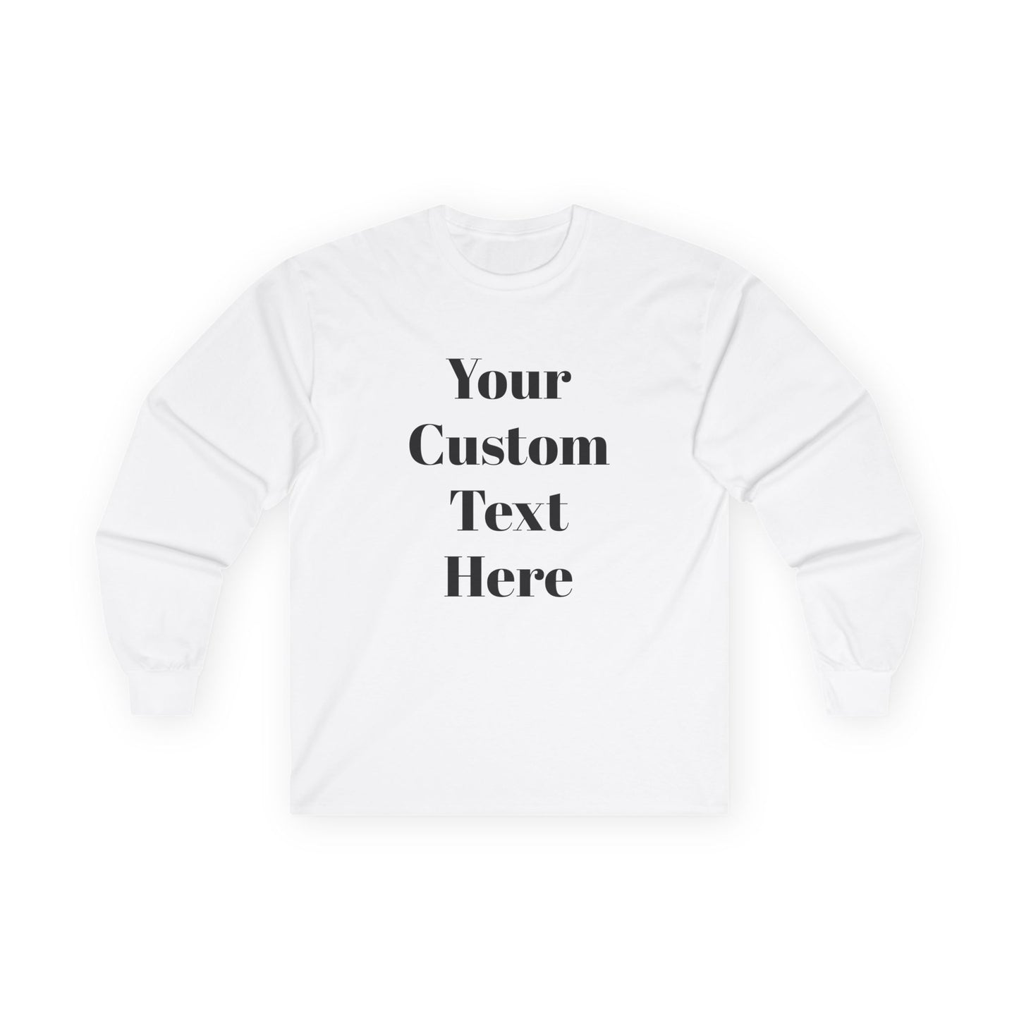 Custom Adult Unisex Gildan Ultra Cotton Long Sleeve Tee