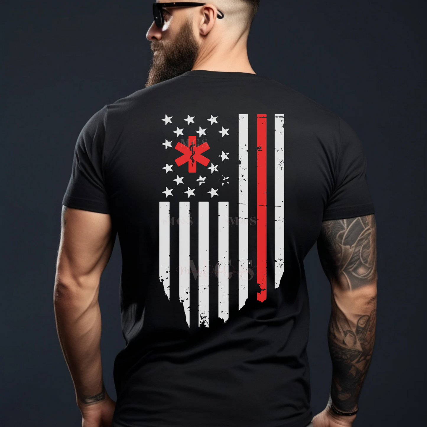 First Responders American Flag EMS Unisex T-Shirt