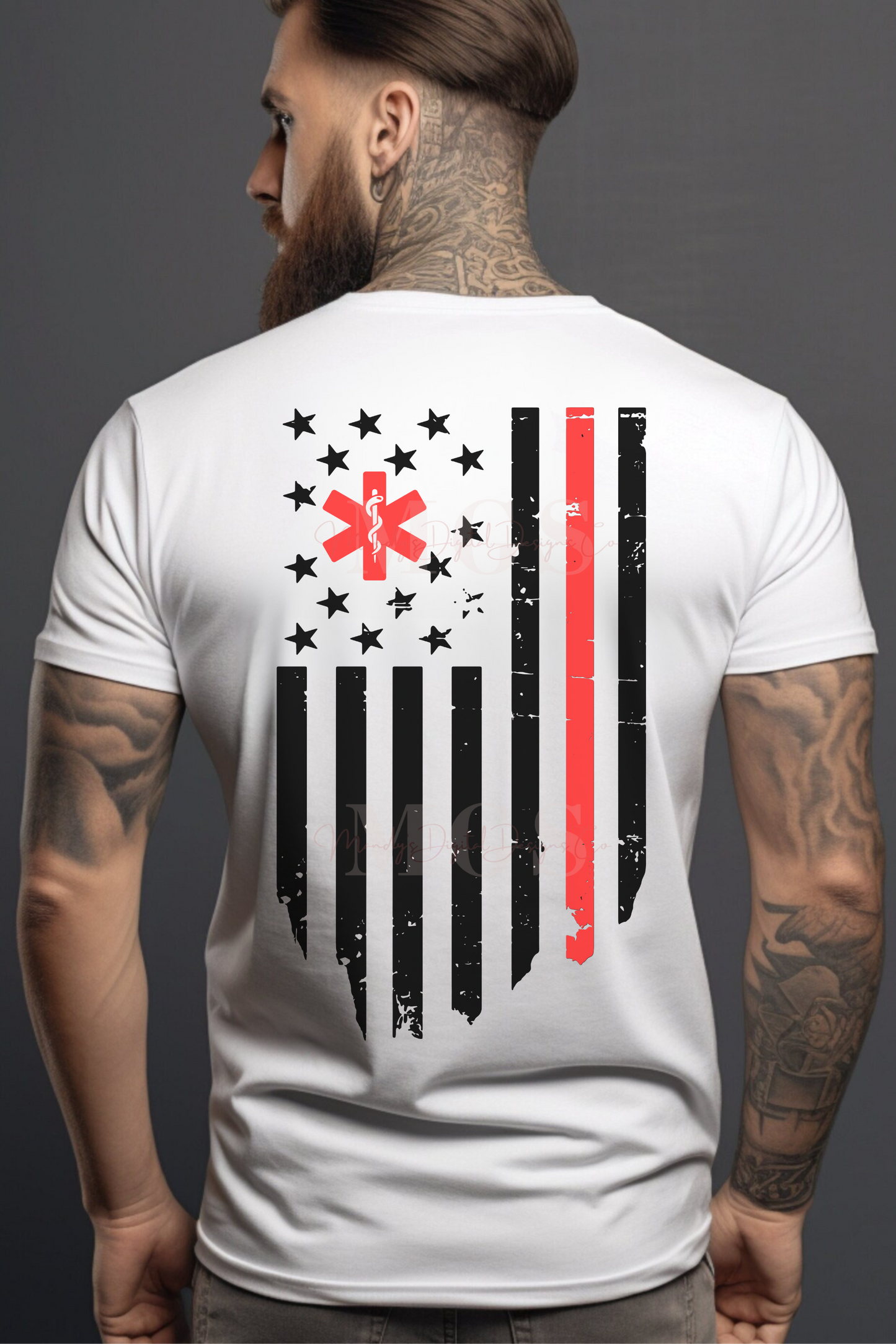 First Responders American Flag EMS Unisex T-Shirt