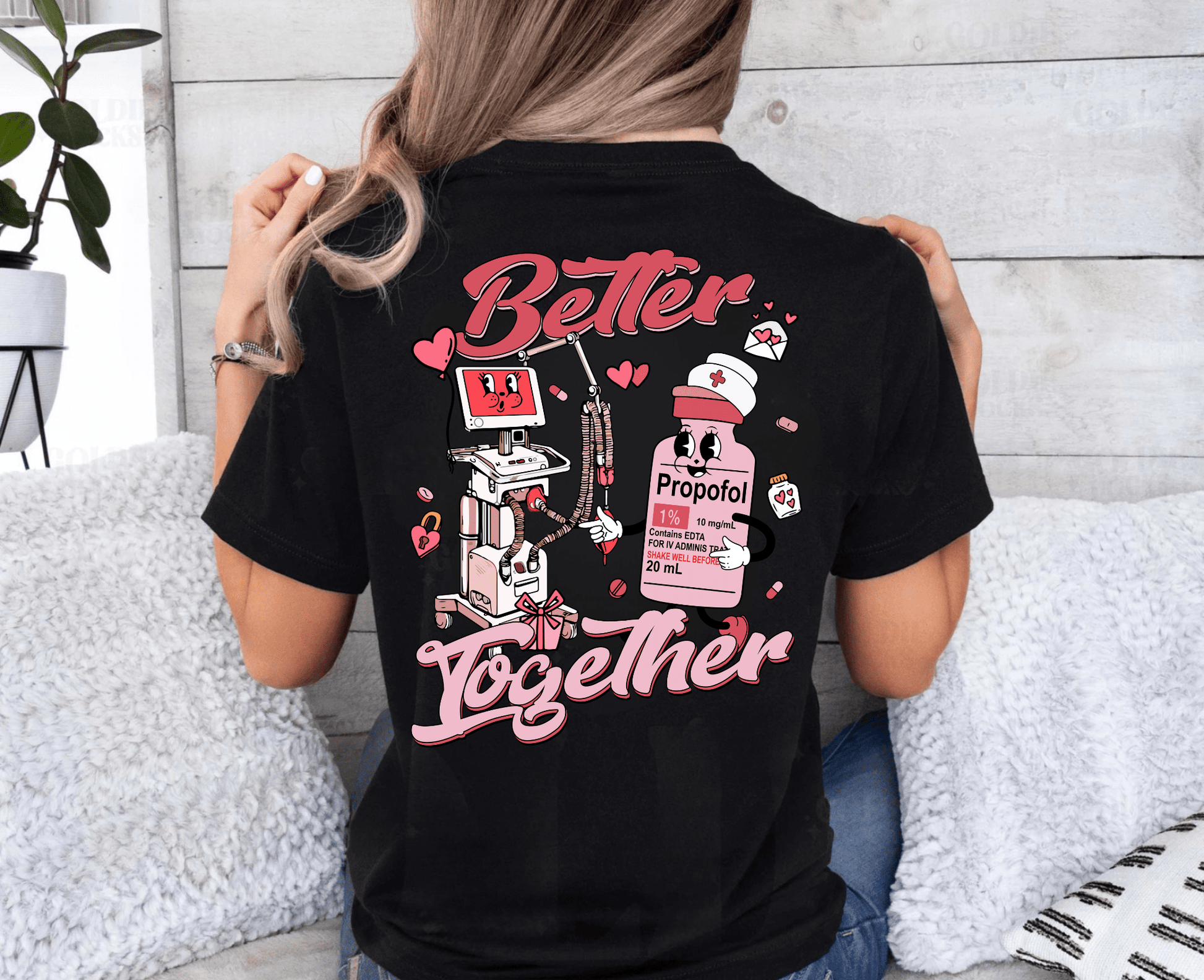 Better Together Valentine’s Day T-Shirt – Heartwarming Healthcare Apparel for Nurses & Medical Staff