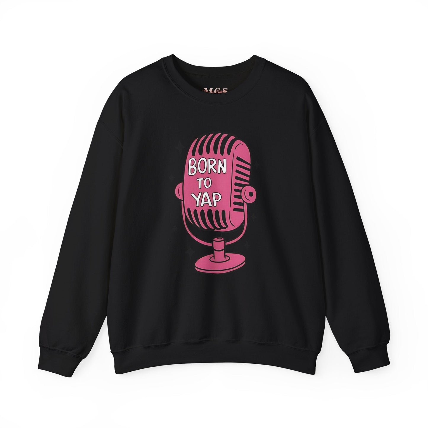 Born to Yap Heavy Blend™ Women’s Crewneck Sweatshirt – Fun & Cozy Healthcare Apparel for Women Black
