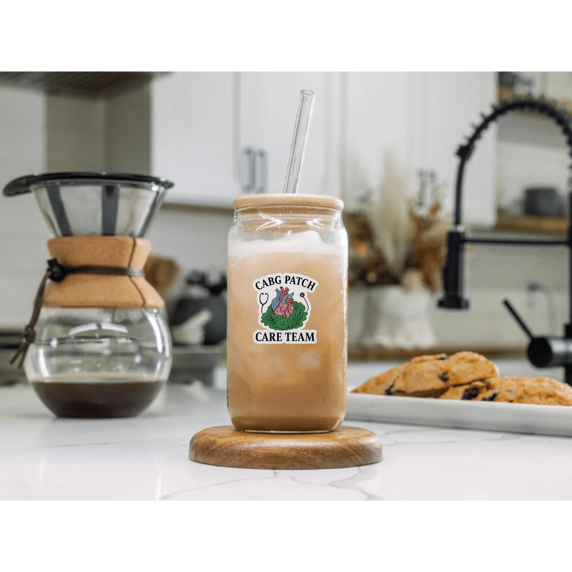 CABG Patch Care Team Sticker – Cardiac Nurse Sticker, Heart Surgery Care Team Decal, CVICU CTICU Nurse Gift