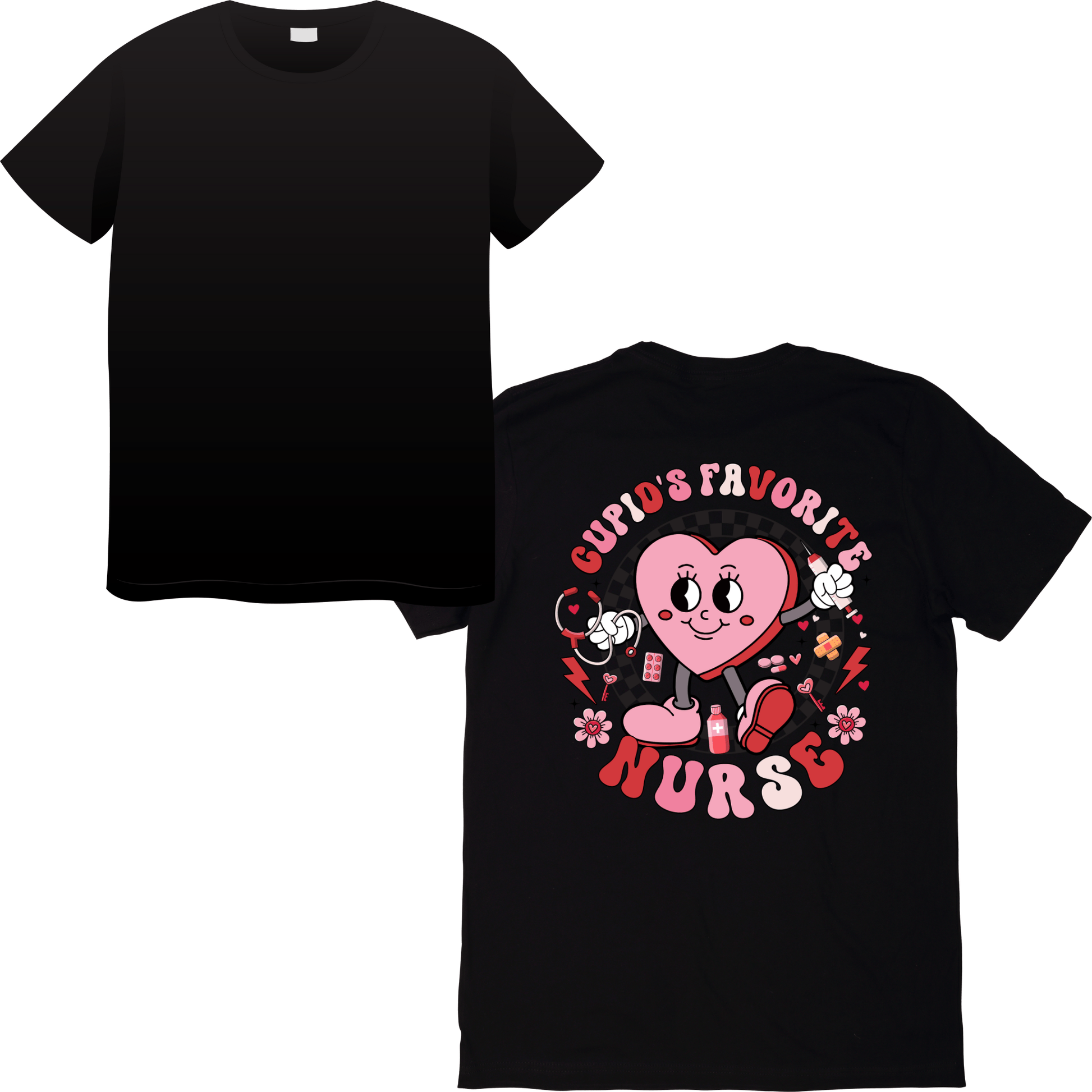 Cupid’s Favorite Nurse Valentine’s Day T-Shirt – Cute & Charming Healthcare Valentine’s Apparel