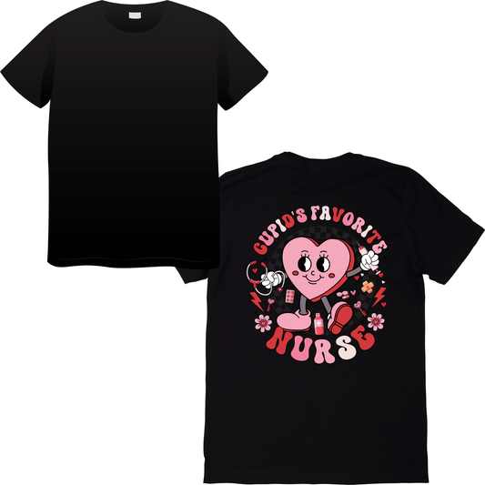 Cupid’s Favorite Nurse Valentine’s Day T-Shirt – Cute & Charming Healthcare Valentine’s Apparel