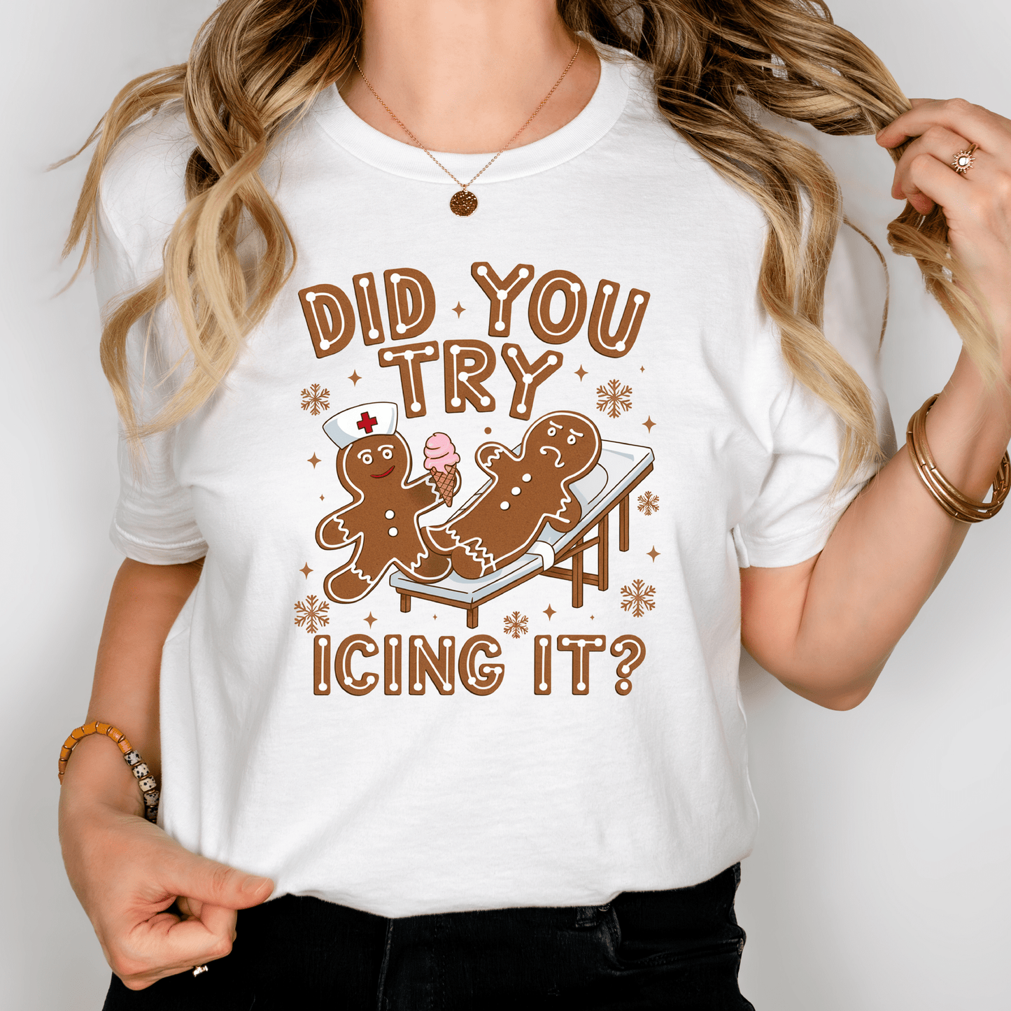 Did You Try Icing It? Shirt – Funny Nurse Tee for Healthcare Workers, Physical Therapists & Medical Staff | Sarcastic Medical Humor Gift