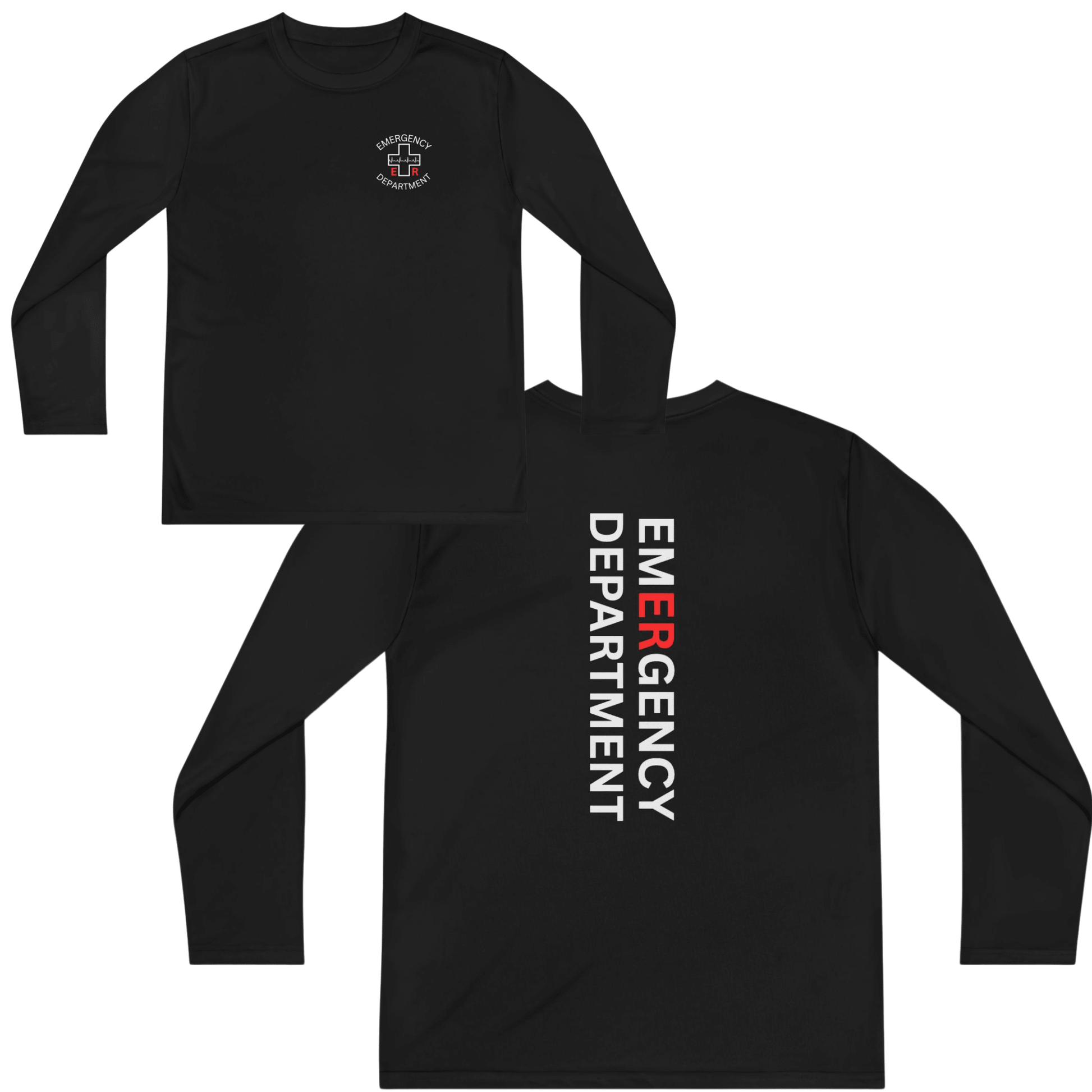 Emergency Department Long Sleeve T-Shirt | Premium ER Nurse, EMT & Paramedic Graphic Tee