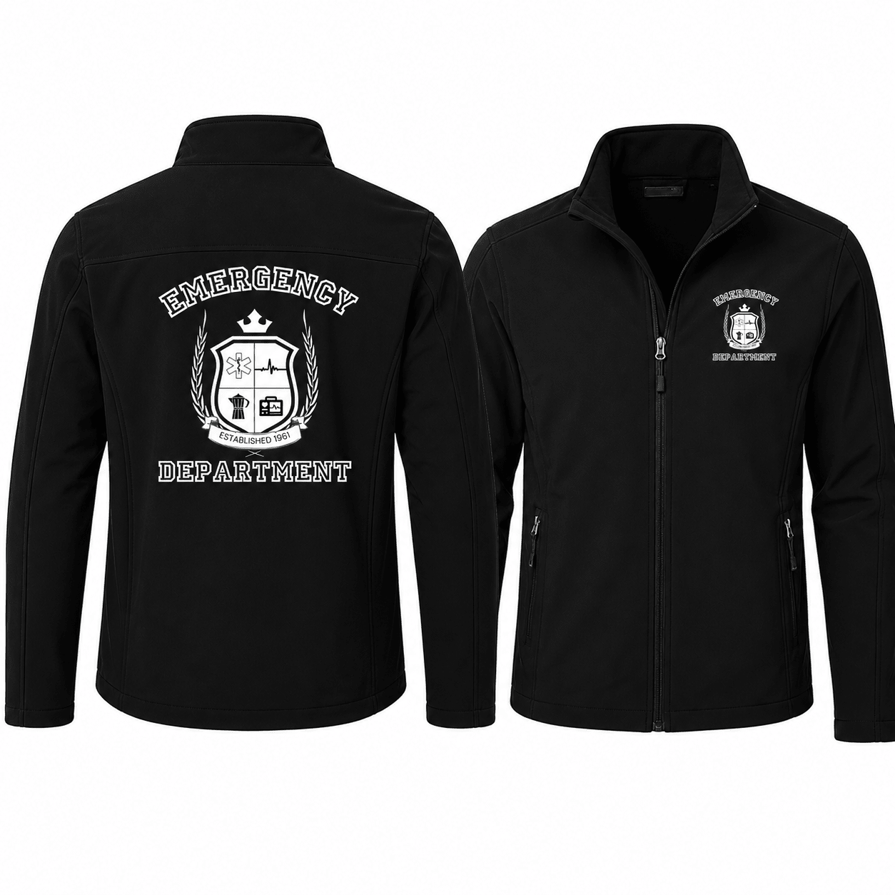 Emergency Department Soft Shell Jacket Black XS