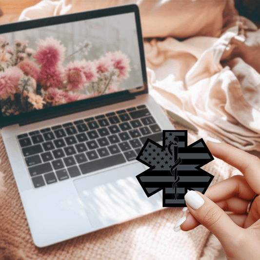 EMS Flag Die-Cut Sticker – Proud Emergency Medical Services Accessory for Paramedics & EMTs