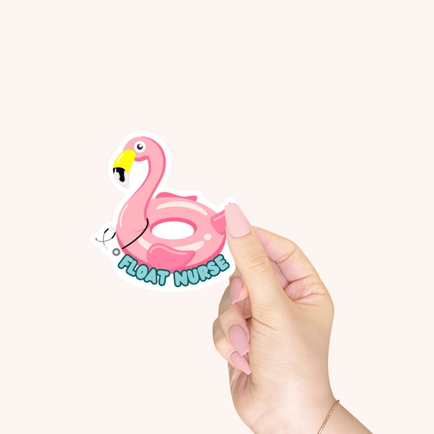 Float Nurse Die-Cut Sticker – Proud Healthcare Sticker for Traveling Nurses & Professionals