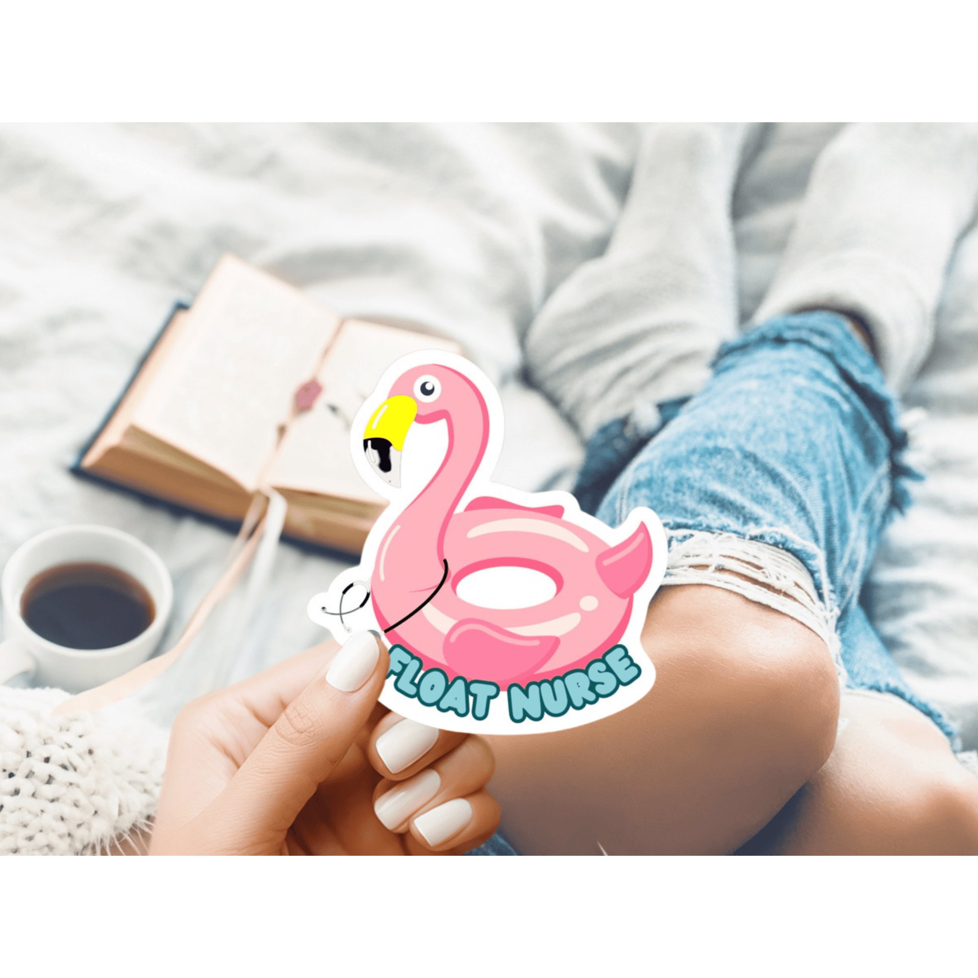 Float Nurse Die-Cut Sticker – Proud Healthcare Sticker for Traveling Nurses & Professionals