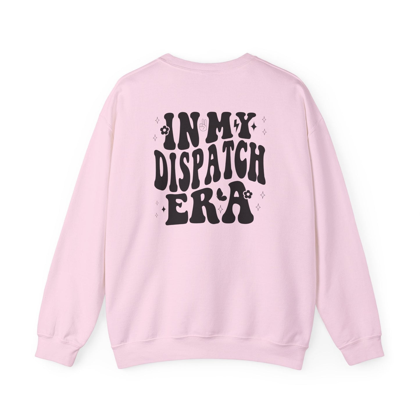 In My Dispatch Era Dispatcher Sweatshirt – Cozy Workwear, Emergency 911 Dispatcher Light Pink Long