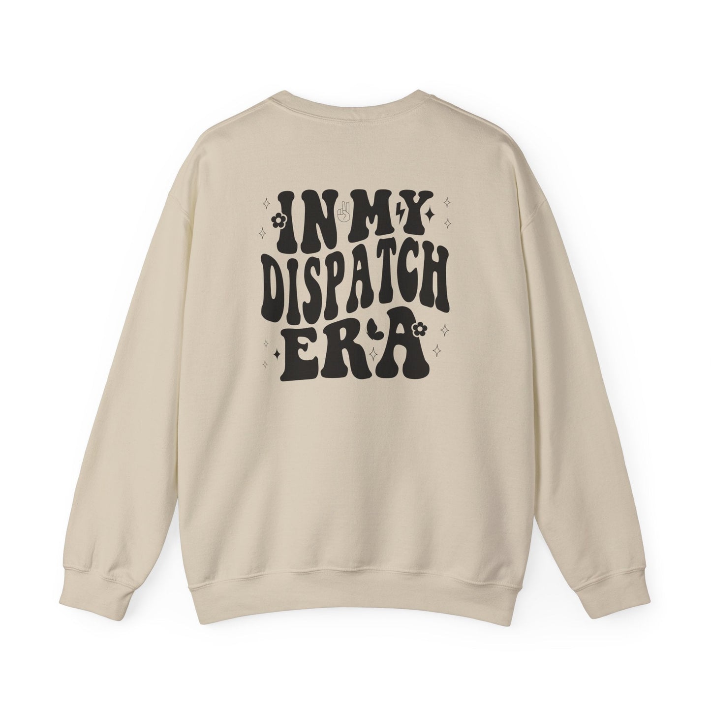 In My Dispatch Era Dispatcher Sweatshirt – Cozy Workwear, Emergency 911 Dispatcher Sand Long