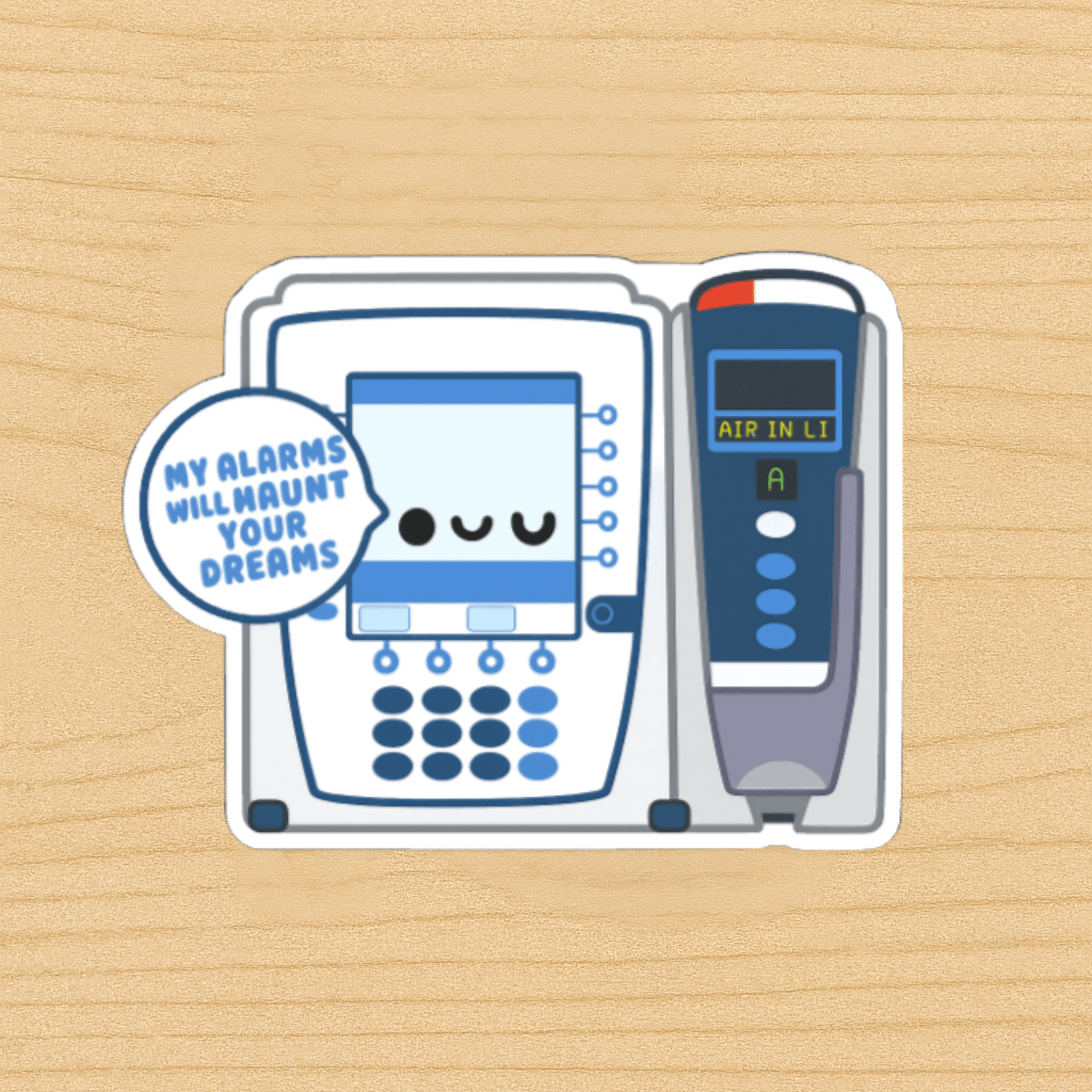 IV Pump Sticker – Funny Nurse Sticker, Medical Equipment Sticker, Infusion Pump Die Cut, Nurse Life Vinyl Decal for Laptop & Water Bottle