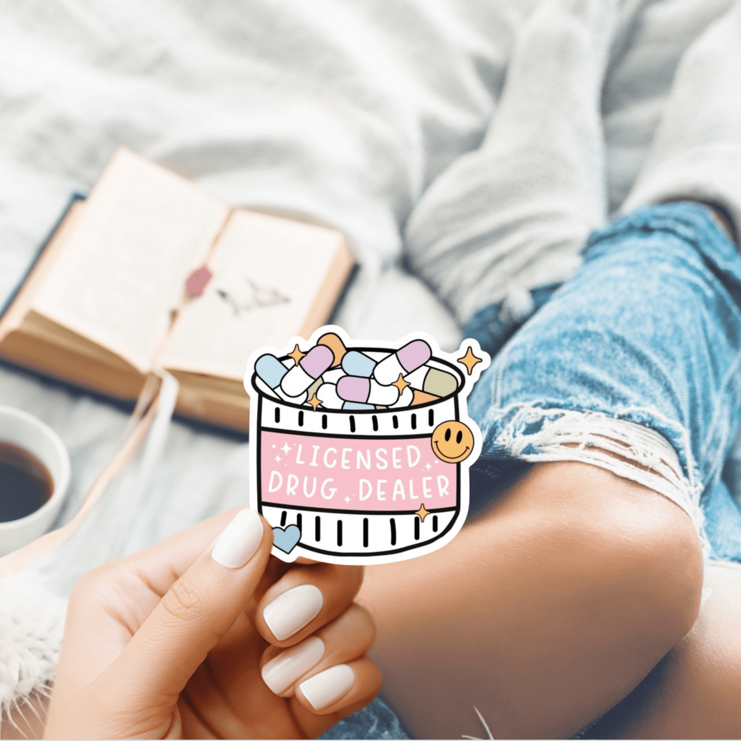 Licensed Drug Dealer Nurse/Doctor/Pharmacist Die-Cut Sticker – Funny Medical Professional Sticker