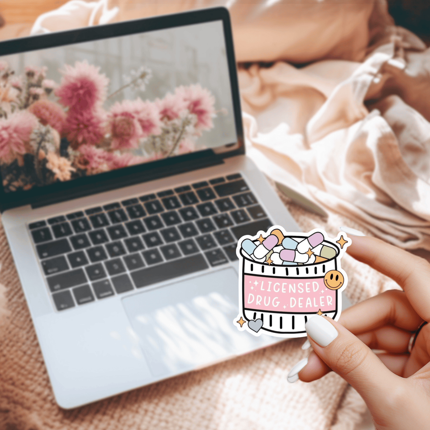 Licensed Drug Dealer Nurse/Doctor/Pharmacist Die-Cut Sticker – Funny Medical Professional Sticker