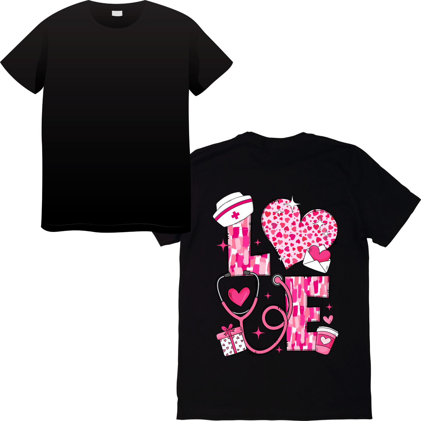 Love Valentine’s Day T-Shirt – Simple & Stylish Healthcare Valentine’s Apparel