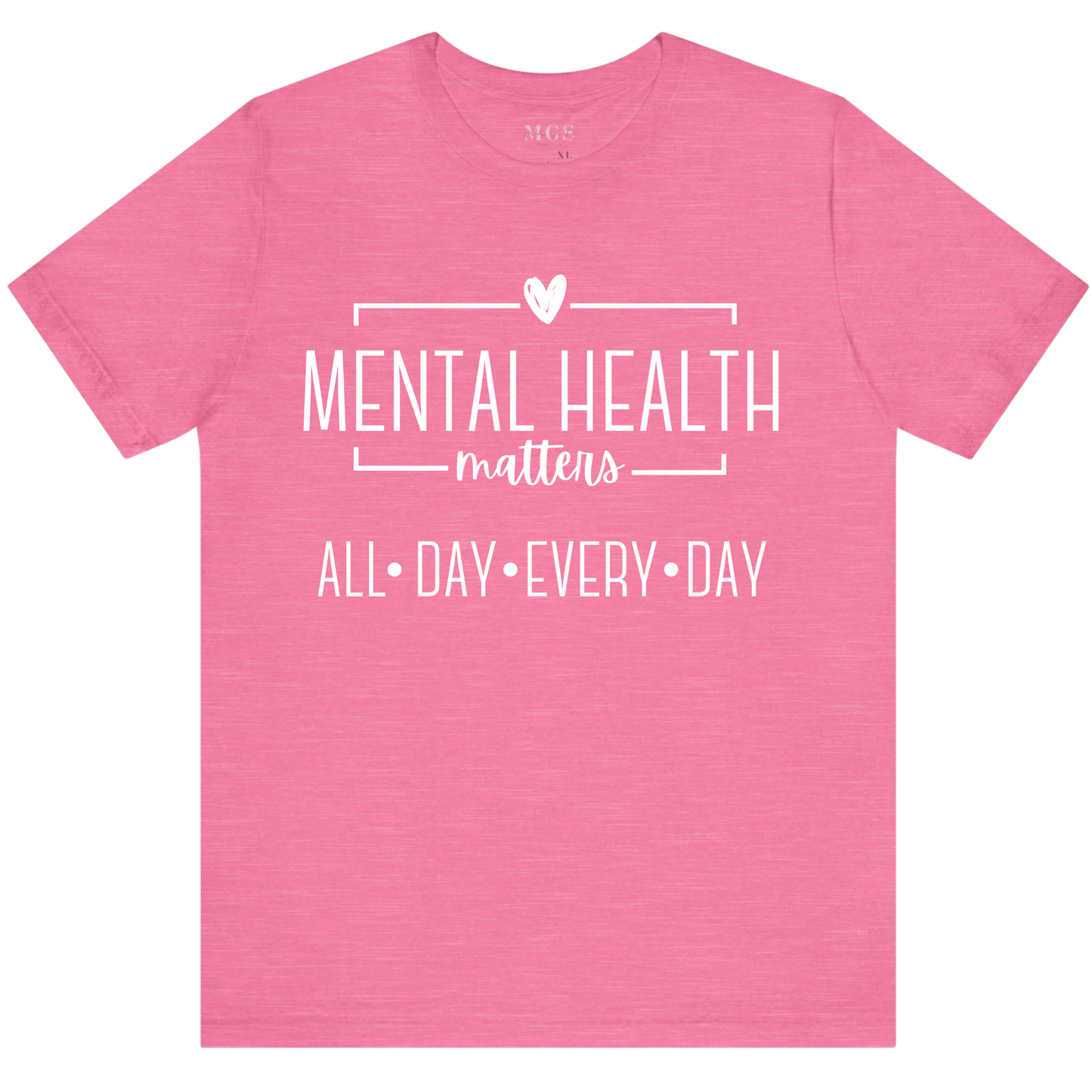 Mental Health Matters Women’s T-Shirt – Empowering Healthcare Apparel for Nurses & Professionals Pink
