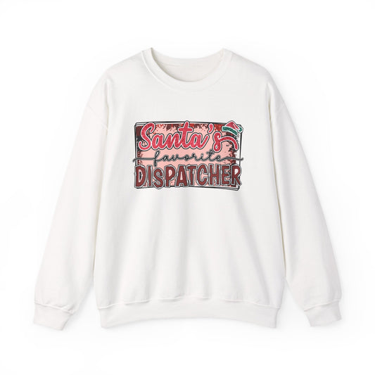 Santa’s Favorite Dispatcher Christmas Crewneck Sweatshirt - Mandy’s Gift Shop