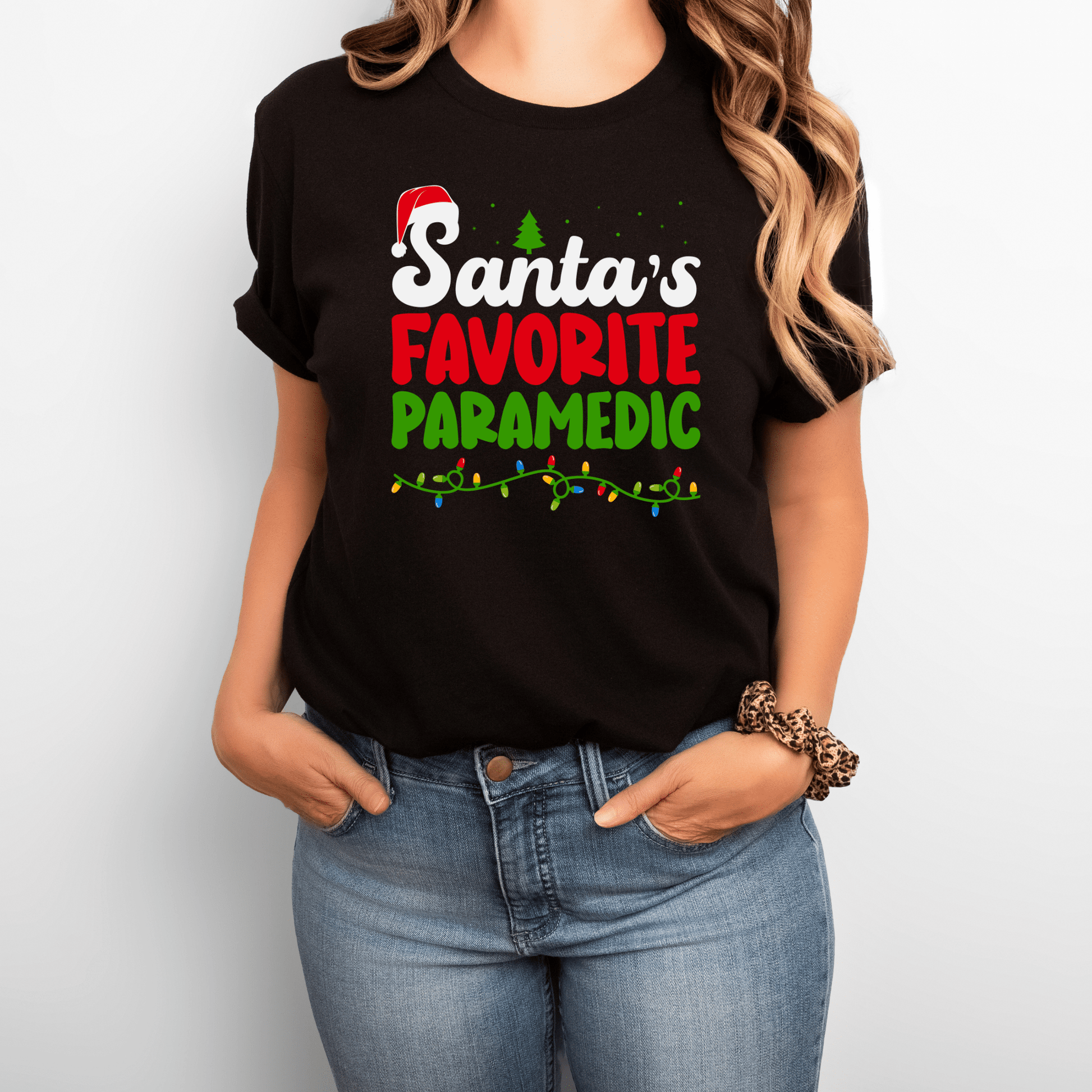 Santa’s Favorite Paramedic Shirt – Funny Christmas EMT Tee for First Responders & Healthcare Workers | Holiday Paramedic Gift