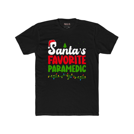 Santa’s Favorite Paramedic Shirt – Funny Christmas EMT Tee for First Responders & Healthcare Workers | Holiday Paramedic Gift